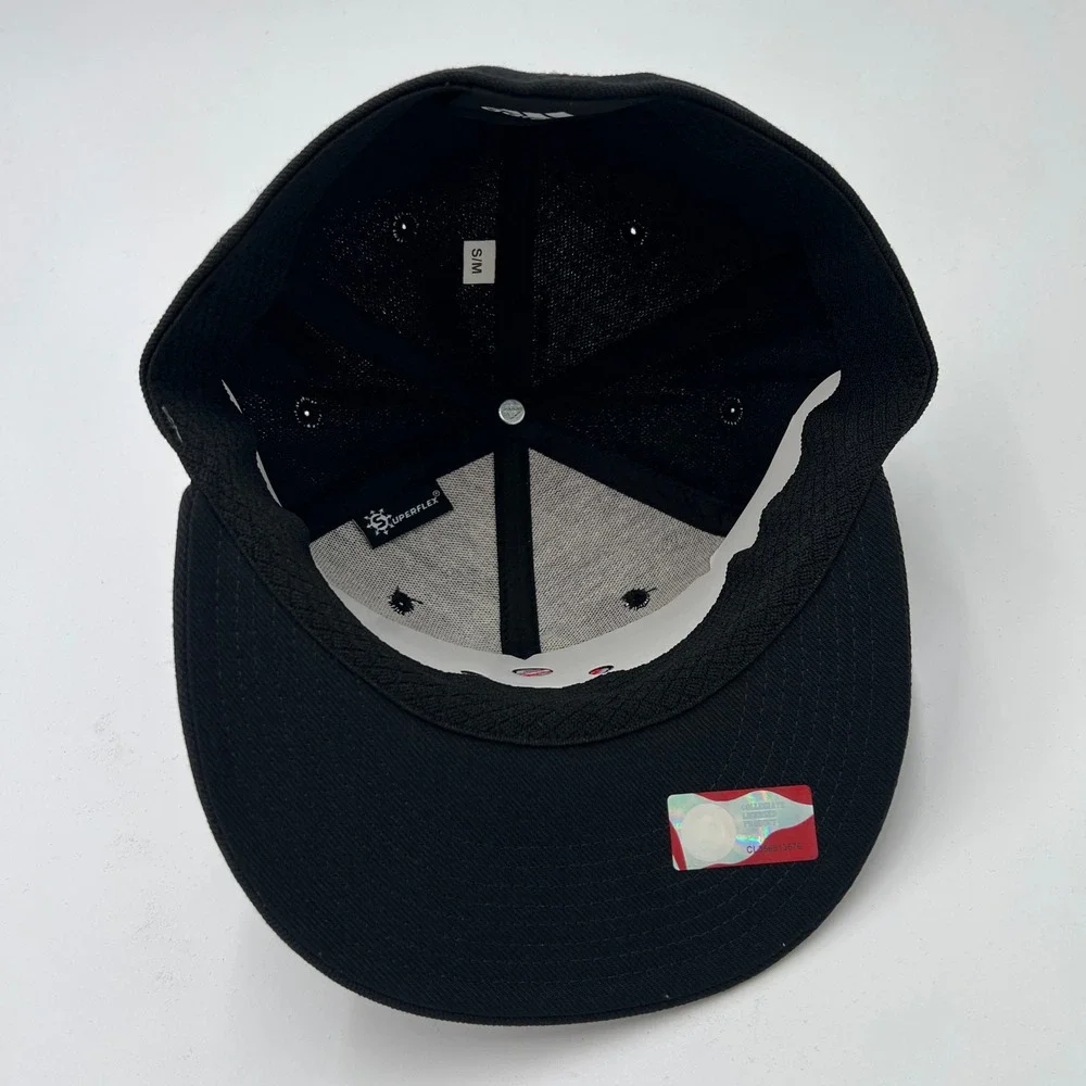 Adidas‎ NC State Wolfpack Snapback Hat Black Red S M Flexfit